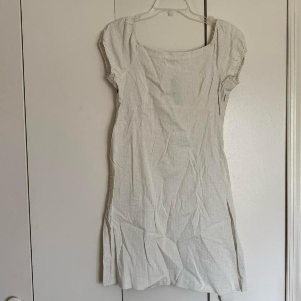 Theory Pale white Short Sleeve Dress